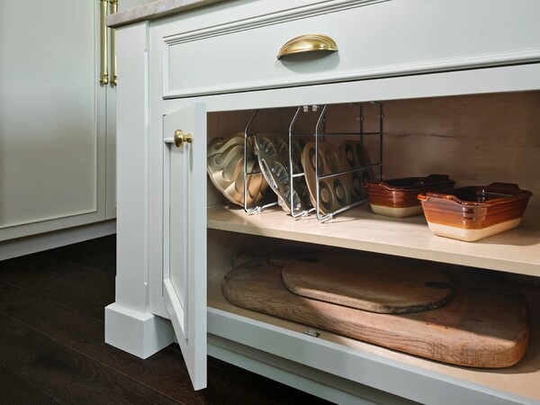 Rev-A-Shelf - 597 - Chrome Tray Divider 12 inch High with Clips