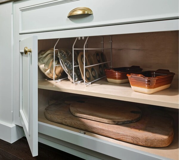 Rev-A-Shelf - 597 - White Tray Divider 12 inch High with Clips