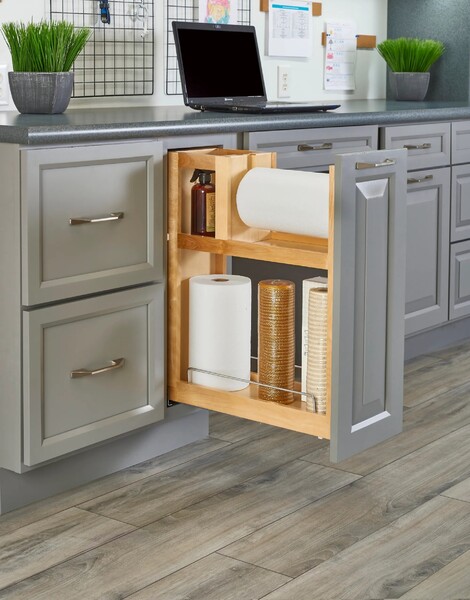 Rev-A-Shelf - 6.125" PAPER TOWEL HOLDER BASE ORG W/BLUM SC