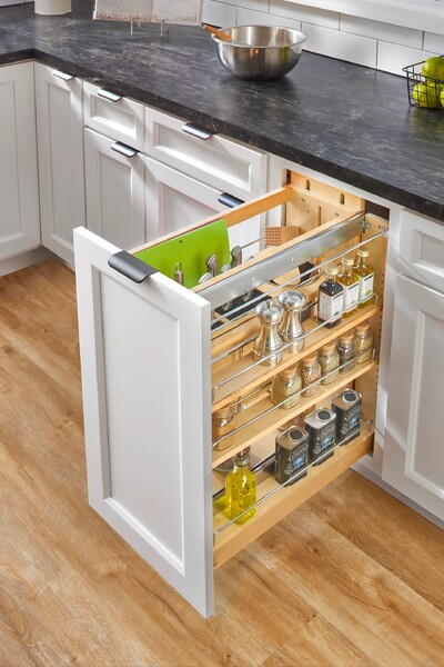 Rev-A-Shelf - 8" Knife/Utensil Base Organizer w/Blumotion 