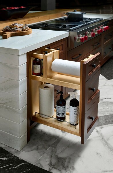 Rev-A-Shelf - 8" PAPER TOWEL HOLDER BASE ORG W/BLUM SC