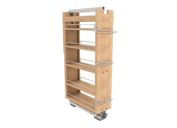 Rev-A-Shelf - 8" x 43" Maple Pullout Wood Tall/Pantry Accessories