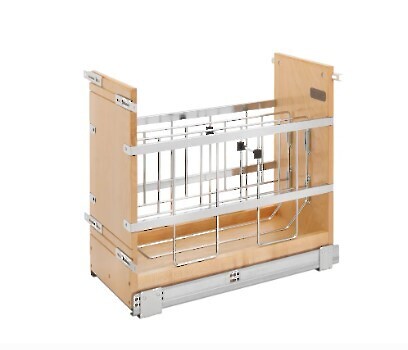 Rev-A-Shelf - 9" Base Cabinet Pullout Tray Divider/Foil Holder with Blumotion Soft-Close