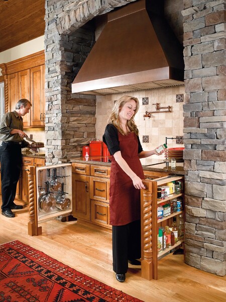 Rev-A-Shelf - 9" Filler Pullout Organizer with Wood Adjustable Shelves
