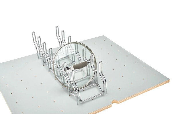 Rev-A-Shelf - Accessories Peg Board Stainless Steel Lid Organizer for Drawers
