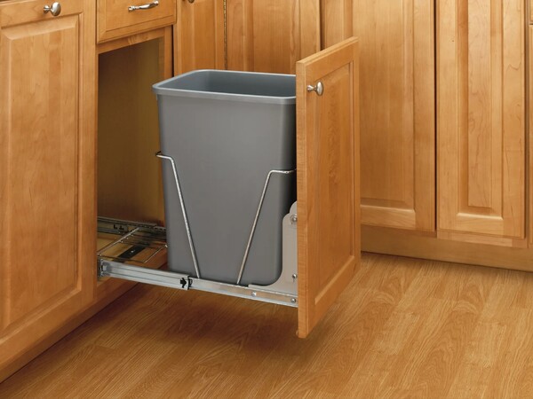 Rev-A-Shelf - Accessories Silver Door Mount Kit for Wire Waste Containers