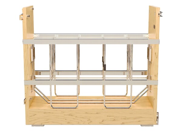 Rev A Shelf - Base Cabinet Pullout w/ Tray Divider/Foil Wrap Holder, Soft Close Ball Bearing