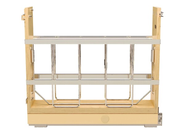 Rev A Shelf - Base Cabinet Pullout w/ Tray Divider/Foil Wrap Holder Soft Close Ball Bearing