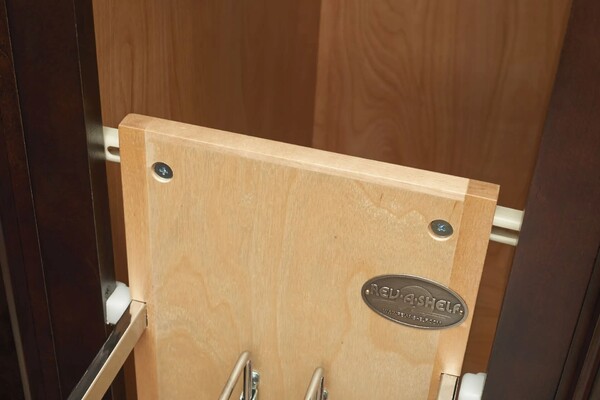 Rev A Shelf - Base Cabinet Pullout w/ Tray Divider/Foil Wrap Holder, Soft Close Ball Bearing