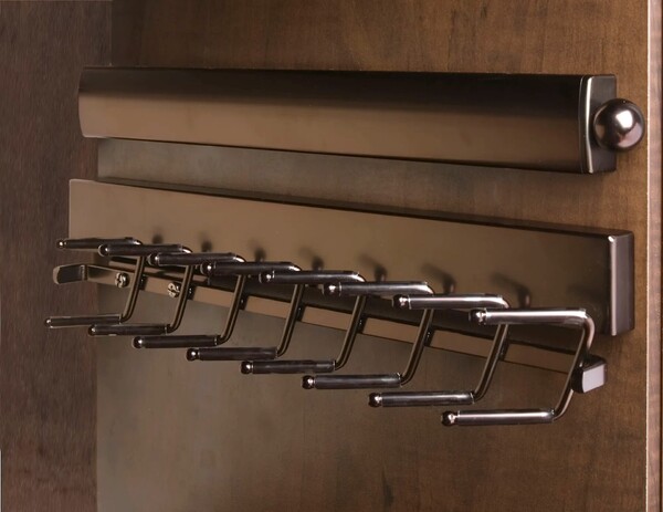 Rev-A-Shelf - Deluxe Slide Tie Rack - Bronze