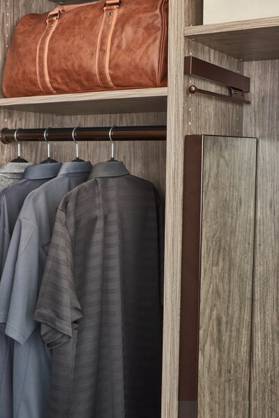 Rev-A-Shelf - Deluxe Slide Valet Rod - Bronze