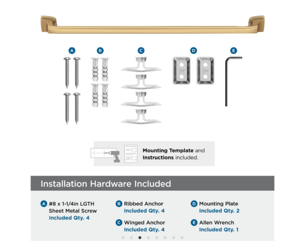 Revitalize 24 Inch Towel Bar Champagne Bronze
