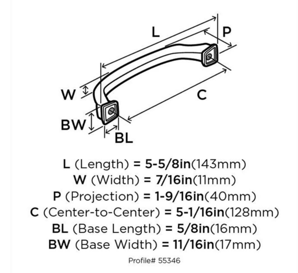 Revitalize Pull 128mm CC Polished Chrome