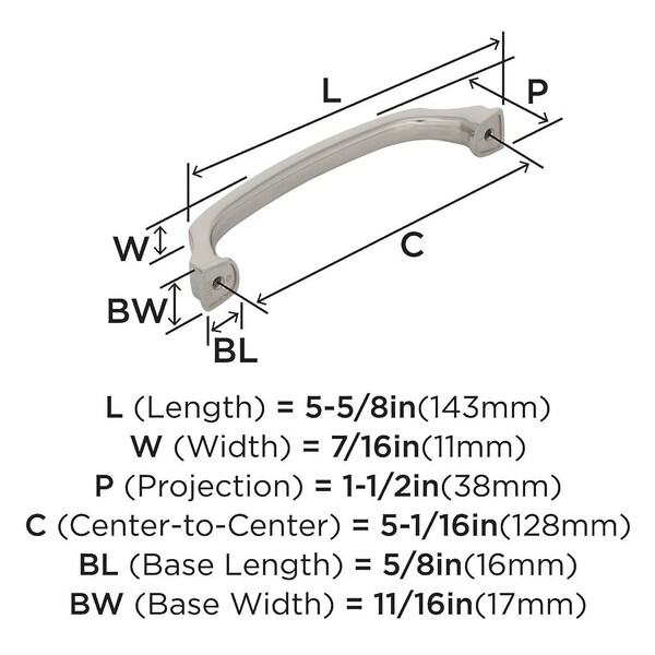 Revitalize - Pull 128mm CC Polished Nickel