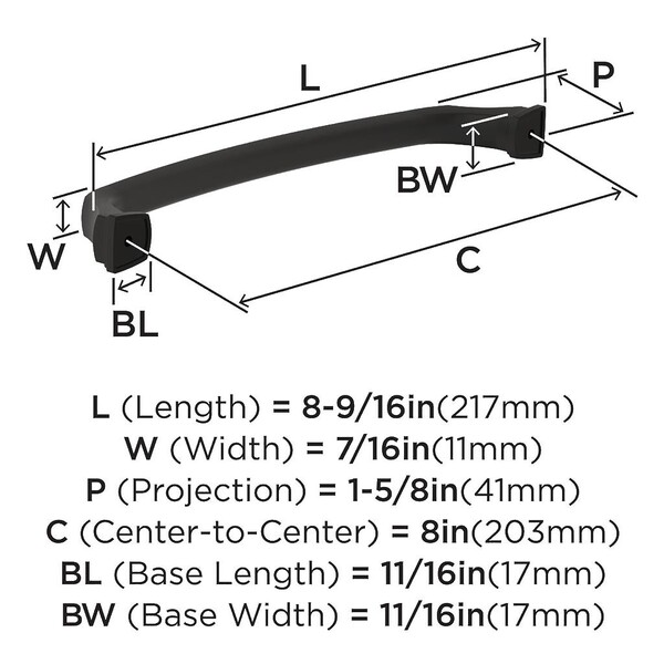 Revitalize - Pull 203mm CC Black Bronze
