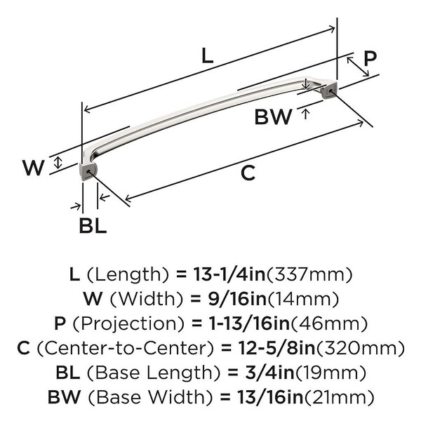 Revitalize Pull 320mm CC Polished Nickel