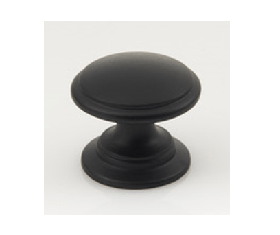 S-603-BK Knob 1-1/8" Dia Knob Matte Black