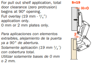 Salice - 155Â° "0 Protrusion "Logica Tool-less" Full Overlay Soft-Close Hinge