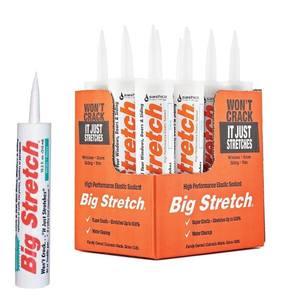 SASHCO Big Stretch White Caulking 10.5oz