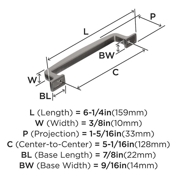 Westerly 128mm CC Pull Graphite