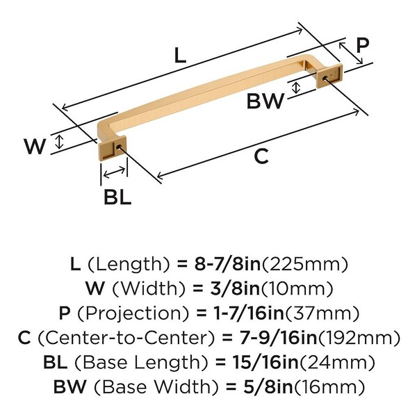 Westerly 192mm  Pull - Champagne Bronze
