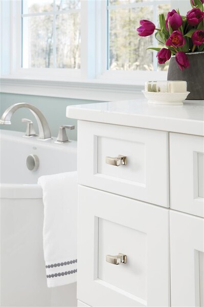 Westerly - Knob 1-5/16" SQ Knob Polished Nickel