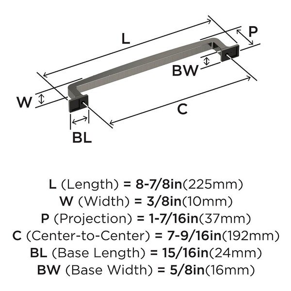 Westerly Pull 192mm CC Graphite