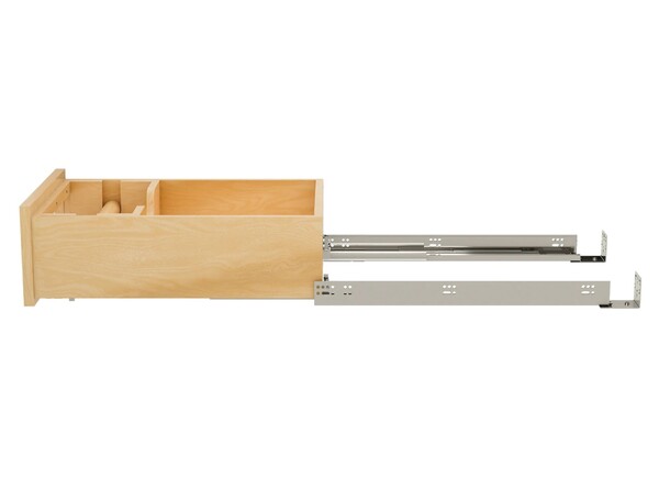 Wood Base Cabinet Paper Towel Drawer System w/ BLUM Soft-Close