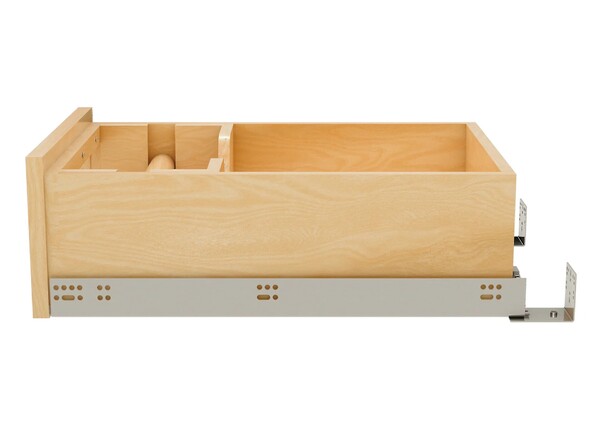 Wood Base Cabinet Paper Towel Drawer System w/ BLUM Soft-Close